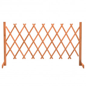Garden Trellis Fence Orange 59.1"x31.5" Solid Firwood