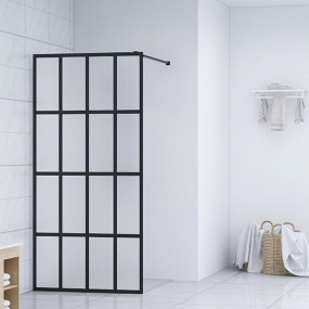 Walk-in Shower Screen Frosted Tempered Glass 35.4"x76.8...