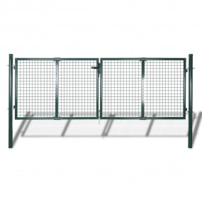 Garden Mesh Gate Fence Door Wall Grille 113.8" x 29.5" ...