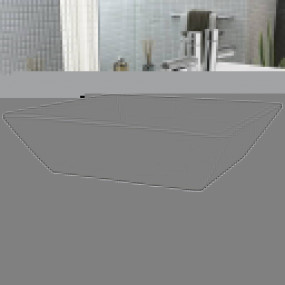 Basin Square Ceramic White 16.3"x16.3"x4.7"