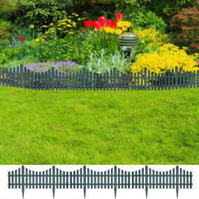 17 pcs Lawn Dividers 32.8 ft Green
