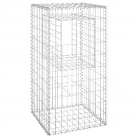 Gabion Basket Post 19.7"x19.7"x39.4" Iron