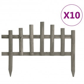 Lawn Edgings 10 pcs Firwood 14.4'
