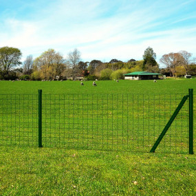 Euro Fence Steel 82ftx2.6ft Green