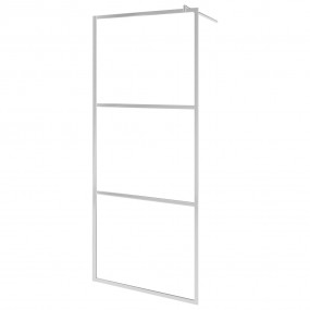 Walk-in Shower Wall with Whole Frosted ESG Glass 35.4"x...