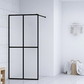 Walk-in Shower Screen Frosted Tempered Glass 39.4"x76.8...