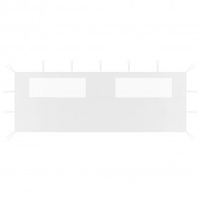 Gazebo Sidewall with Windows 19.7'x6.6' White