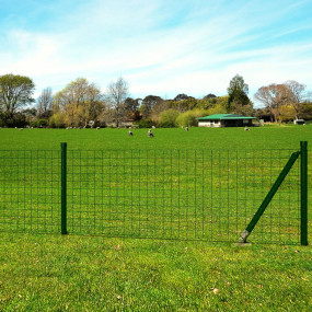 Euro Fence Steel 82ftx3.3ft Green