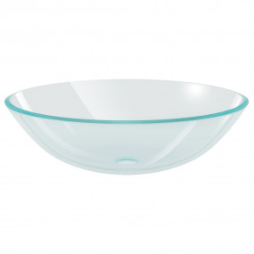 Basin Tempered Glass 16.5" Transparent