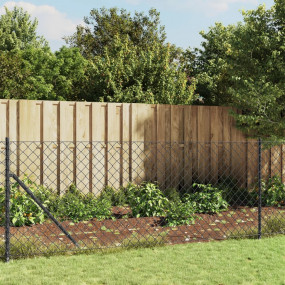 Chain Link Fence Anthracite 2.6'x82'