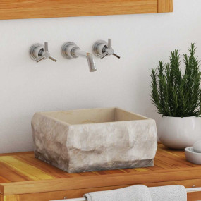 Sink Cream 11.8"x11.8"x5.1" Marble