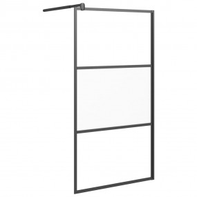 Walk-in Shower Wall 39.4"x76.8" Half Frosted ESG Glass ...