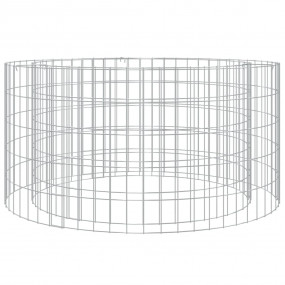 Gabion Fire Pit  39.4" Galvanized Iron