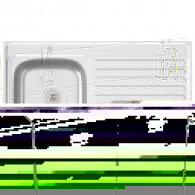 Kitchen Sink with Drainer Set Silver 39.4"x23.6"x6.1" S...