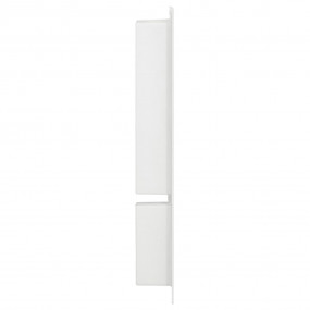 Shower Niche with 2 Compartments High Gloss White 16.1"...