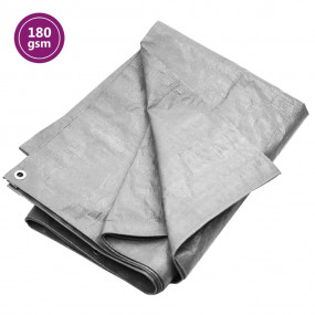 Tarpaulin 0.6 oz/ft 26.2'x32.8' Gray HDPE