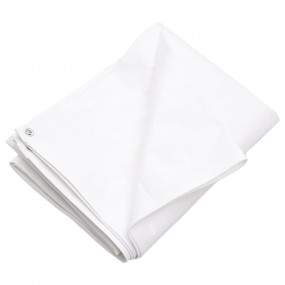 Tarpaulin 0.9 oz/ft 13.1'x16.4' White HDPE