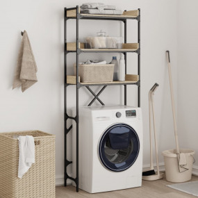 Washing Machine Shelf Sonoma Oak 26.4"x9.8"x64.2" Engin...