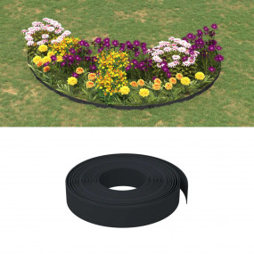 Garden Edgings 2 pcs Black 32.8' 3.9" Polyethylene