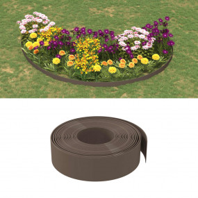 Garden Edgings 5 pcs Brown 32.8' 5.9" Polyethylene