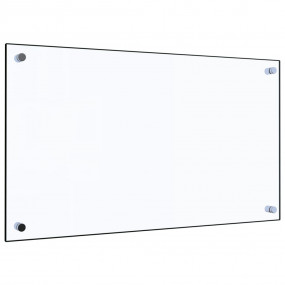 Kitchen Backsplash Transparent 27.6"x15.7" Tempered Gla...