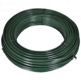 Fence Span Wire 180.4' 0.08"/0.12" Steel Green