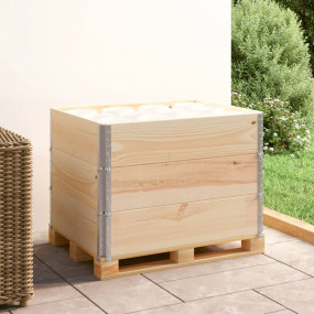 Pallet Collars 3 pcs 23.6"x31.5" Solid Pine Wood