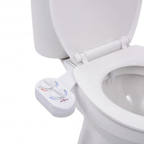 Bidet Toilet Seat Attachment Hot Cold Water Single Nozz...