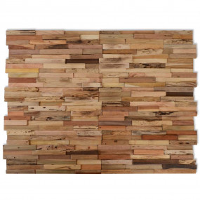 Wall Cladding Panels 10 pcs 11.1 ft Recycled Teak Wood
