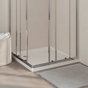 Square ABS Shower Base Tray White 31.5"x31.5"