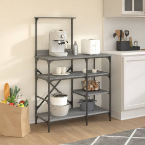 Baker's Rack Gray Sonoma 35.4"x15.7"x52" Engineered Woo...
