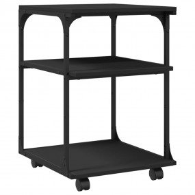 Printer Stand 3-Tier Black 16.9"x18.9"x25.2" Engineered...