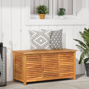 Garden Storage Box with Louver 44.5"x19.7"x22" Solid Wo...