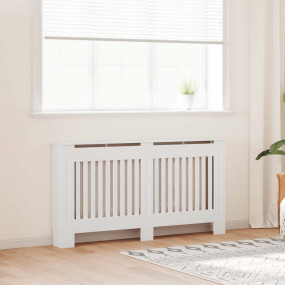 White MDF Radiator Cover Heating Cabinet 59.8"