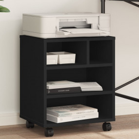 Printer Stand with Wheels Black 16.1"x12.6"x18.9"