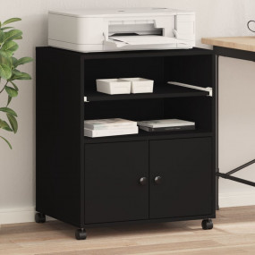 Printer Stand with Wheels Black 23.6"x18.9"x29.1"