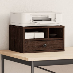 Printer Stand Brown Oak 15.7"x12.6"x8.9" Engineered Woo...