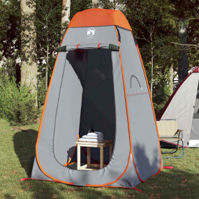Privacy Tent Gray and Orange Pop-up Waterproof
