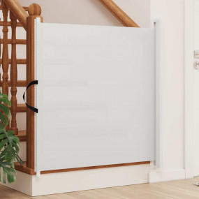 Retractable Pet Gate White 40.4"x49.2"