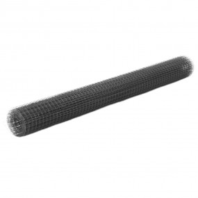 Chicken Wire Fence Steel with PVC Coating 32.8x4.9' Gre...