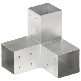 Post Connector Y Shape Galvanized Metal 3.19x3.19"