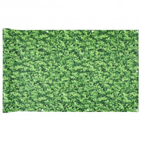 Balcony Privacy Screen Plant Look Green 196.9x47.2" PVC