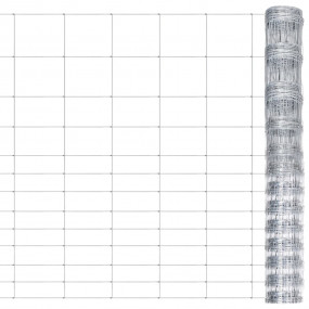Patio Fence Galvanized Steel 164.0x4.9' Silver
