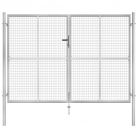 Garden Gate Galvanized Steel 120.5"x88.6" Silver