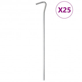 Tent Pegs 25 pcs 9.1 " 0.20 " Galvanized Steel