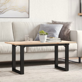 Coffee Table O-Frame 35.4"x15.7"x17.7" Solid Wood Pine ...