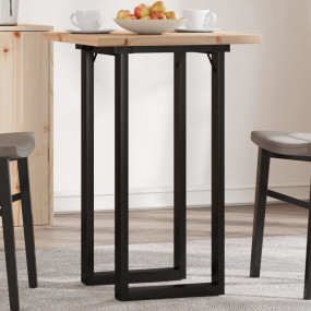 Dining Table O-Frame 19.7"x19.7"x29.7" Solid Wood Pine ...