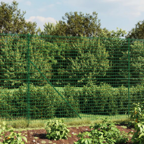 Wire Mesh Fence Green 7.2x82.0' Galvanized Steel
