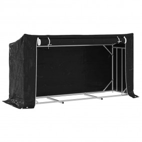 vidaxL Firewood Rack with Rain Cover 78.9"x23.8"x43.5" ...