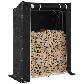 vidaxL Firewood Rack with Rain Cover 59.1"x23.6"x78.7" ...